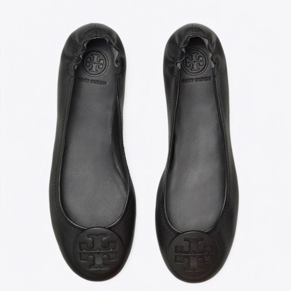 tory burch | black minnie travel flats